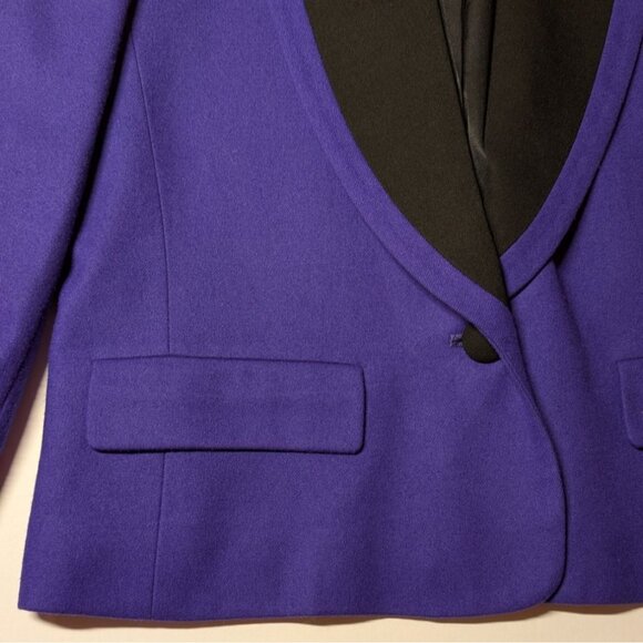 Pendleton Vintage Wool Blazer Purple Womens Size 10 Made in USA - Picture 6 of 6
